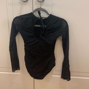 Black Tie-back Leotard K.H. Martin Size S